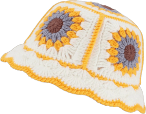 Women's Handmade Crochet Foldable Bucket Hat