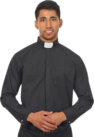 Silver Label Men's Long Sleeve Tab Collar Clergy Shirt