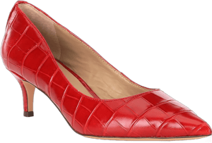 Ralph Lauren Women's Adrienne Crocodile-Embossed Leather Pumps