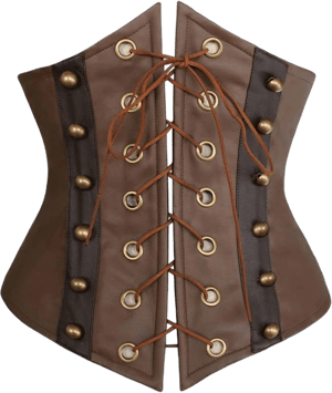 Steampunk Retro Faux Leather Victorian Underbust Corset