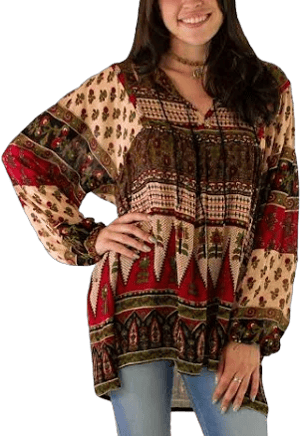 Flowy Peasant Blouse