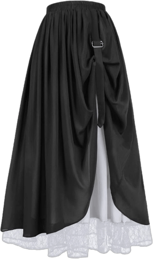 Victorian Renaissance Double-Layer Long Skirt