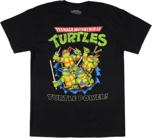 Teenage Mutant Ninja Turtles Turtle Power Crackle Graphic T-Shirt