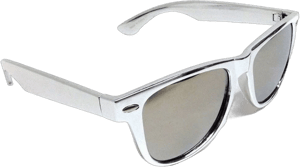 Retro Classic Square Metallic Sunglasses with Mirror Lenses