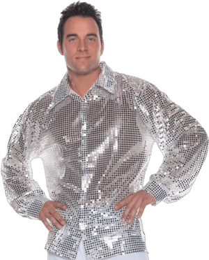 Underwraps Men's Sequin Shirt