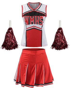 OurLore Women's High School Musical Cheerio Classic Cheerleader Dress