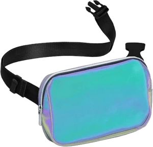 Iridescent Fanny Pack Belt Bag for Women I Rave Cross Body Fanny Packs for Women - Festival, Halloween Crossbody Bags small Waist Bag Men - Fashion