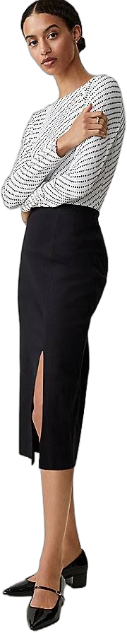 Ann Taylor Women's Ponte Pull-On Pencil Skirt with Slit