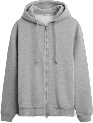 Zara Men's Hooded Sweatshirt with Zip