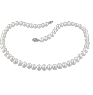 Sterling Silver Cultured Pearl Necklace