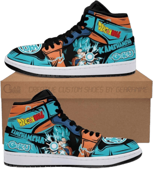 Dragon Ball Goku Kamehameha Jordan Style Sneakers