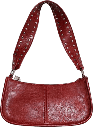 90s Y2K Studded Leather Shoulder Bag