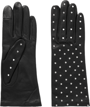 Agnelle Studded Leather Gloves