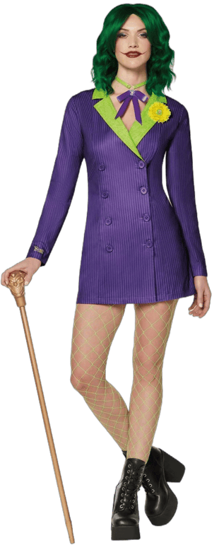 DC Villains The Joker Blazer Dress Costume