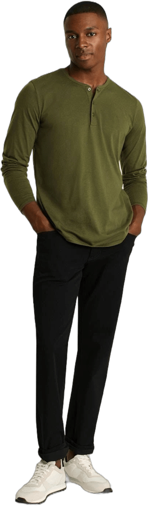 Bonobos Men's Jetsetter Performance Long Sleeve Henley Shirt