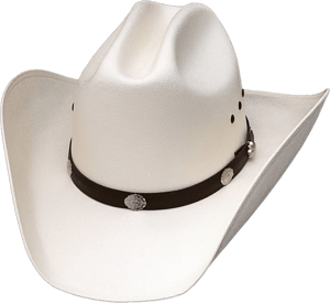 Western Express Men's Classic Cattleman Off White Straw Cowboy Hat Adult