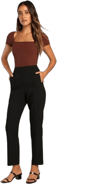 Lulus High-Waisted Trouser Pants