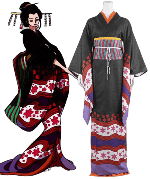 One Piece Wano Country Arc Nico Robin Kimono Cosplay Costume