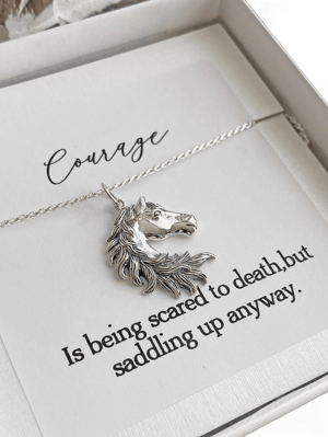 Sterling Silver Horse Head Necklace