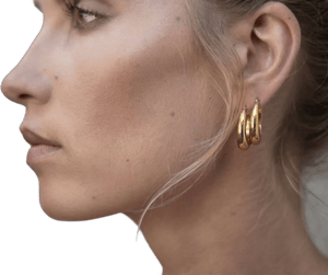 Minimalist Silver Pirate Hoops