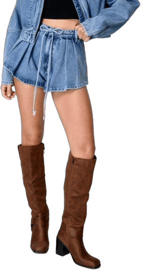 Nasty Gal Women's Flippy High Waist Denim Shorts