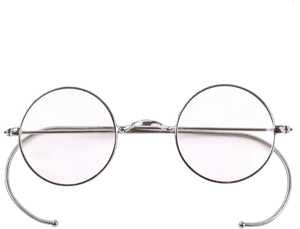 Agstum Retro Small Round Optical Rare Wire Rim Eyeglasses Frame