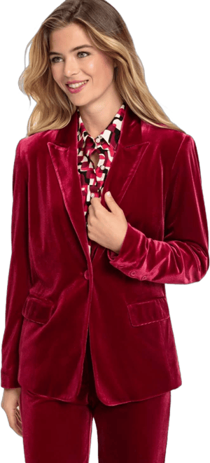 Olsen Women's Velvet Blazer