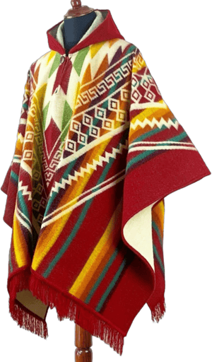 Ecualama Hooded Wool Poncho