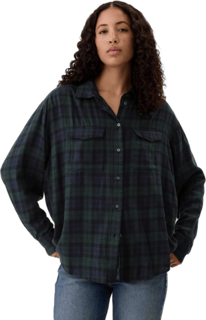 Gap Women's Plaid Flannel Shirt