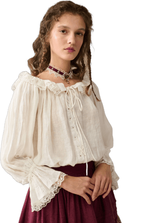 Stella 25 Ruffled Lace Fairy Blouse