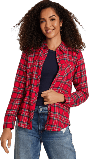 maurices Women's Classic Plaid Flannel Shirt