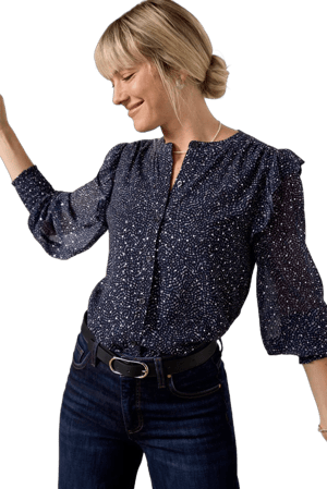 Evereve Women's June Dotty Printed Blouse