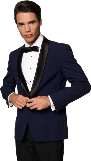 OppoSuits Men's Midnight Two-Piece Tuxedo Set & Bow Tie