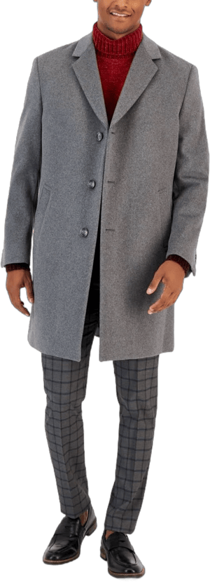 Nautica Men's Classic-Fit Camber Wool Overcoat