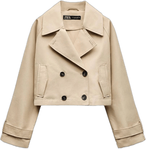 Zara Women's Double-Breasted Trench Coat