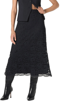 The Drop Women's Elana Lace Midi Skirt