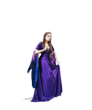 Medieval Fantasy Velvet Elven Gown