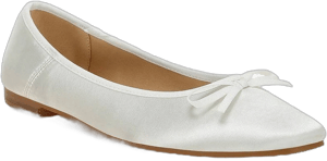 Rag & Co Fearless Satin Bow Embellished Ballerinas