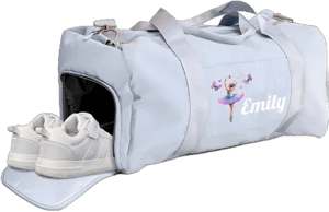 Personalized Ballet Duffle Bag for Women, Girls - Custom Duffel Bag - Different Color & Design Options - Blue