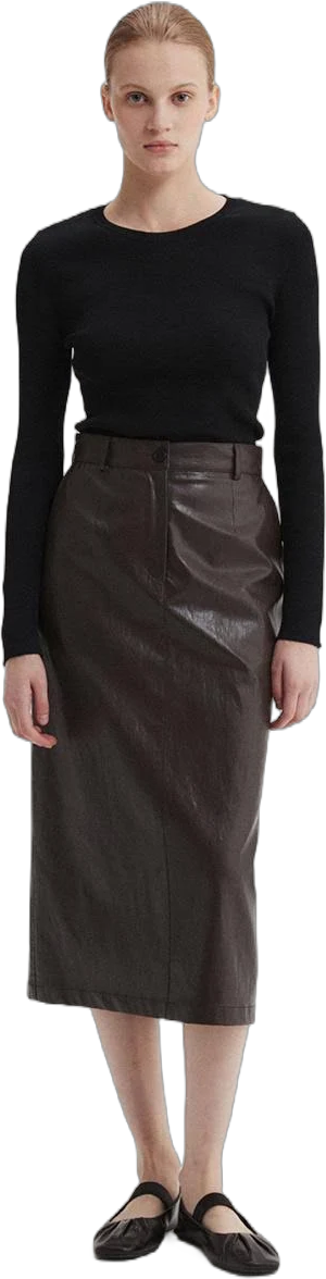 "EAAH FAUX LEATHER SKIRT Concept