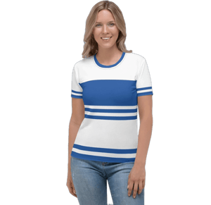 Nami Blue and White Striped Cosplay T-shirt