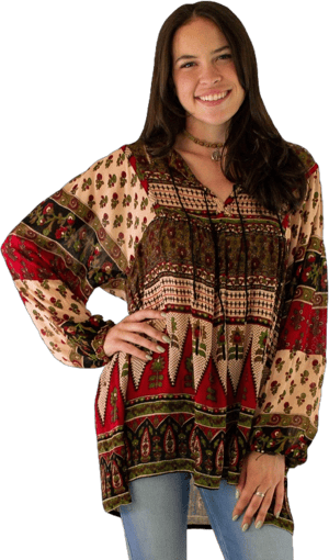 Flowy Peasant Blouse