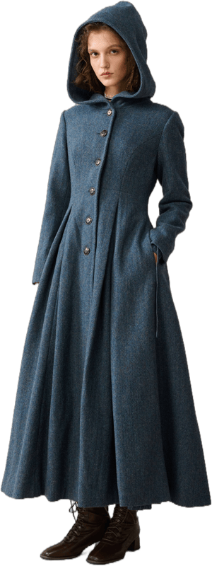 My Fair Lady 26 Hooded Wool Coat