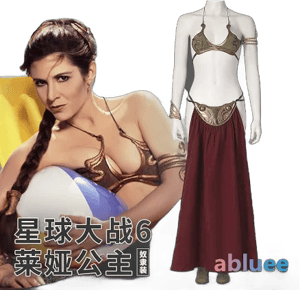 Star Wars: The Rise Of Skywalker Princess Leia Slave Attire Cosplay