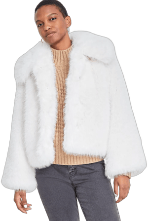 On 34th Women's Faux-fur Collared Jacket