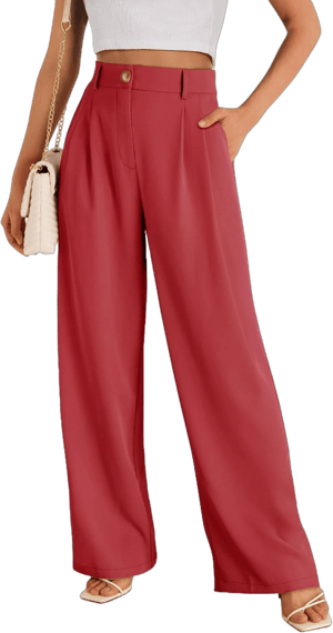 LILLUSORY Women's High-Waisted Wide Leg Dress Pants