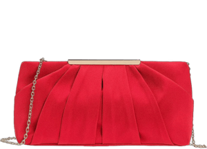 Elegant Pleated Satin Evening Bag