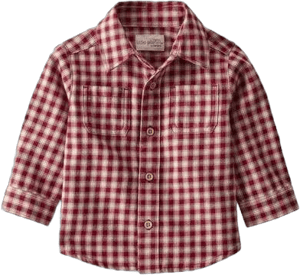 Little Planet Baby Boys Organic Cotton Plaid Button-Front Shirt