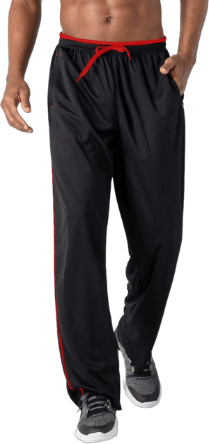 Men's Breathable Mesh Jogger Sweatpants with Zipper Pockets