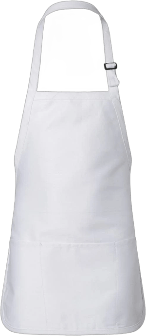 Q-Tees Full-Length Apron with Pouch Pocket